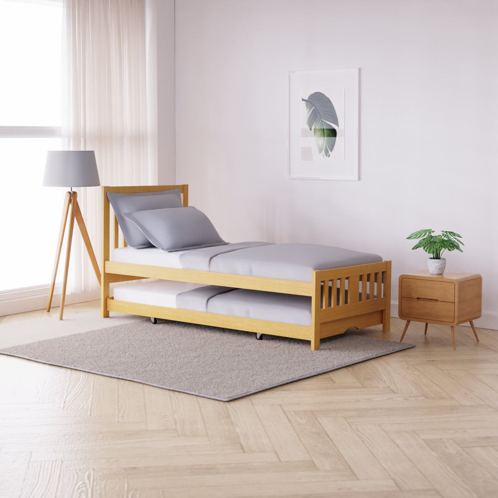 Scandi Natural Slat Guest bed