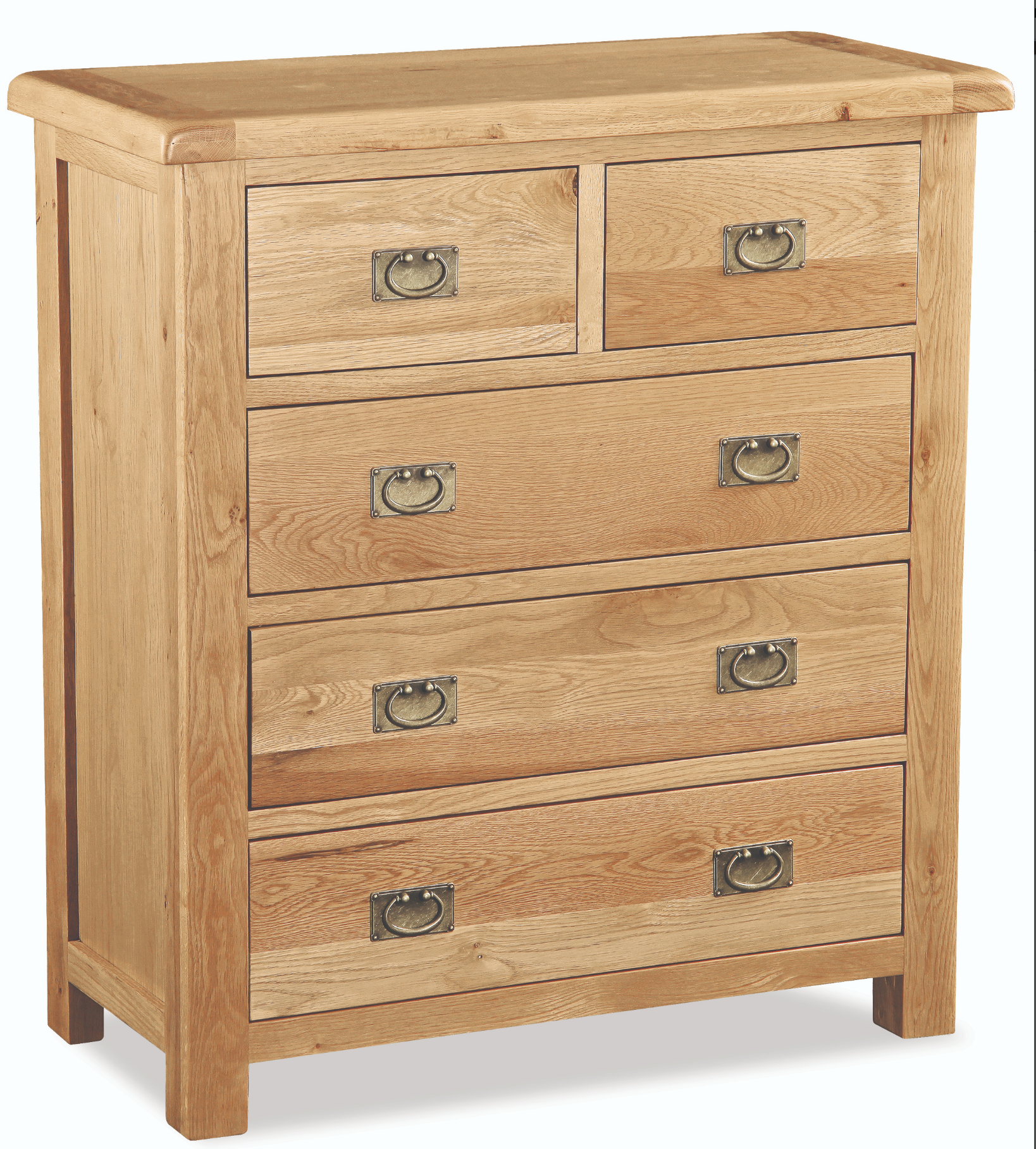 Salisbury Rustic Oak 2 Over 3 Chest of Drawers