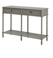The Camden Collection Large Two Drawer Console Table