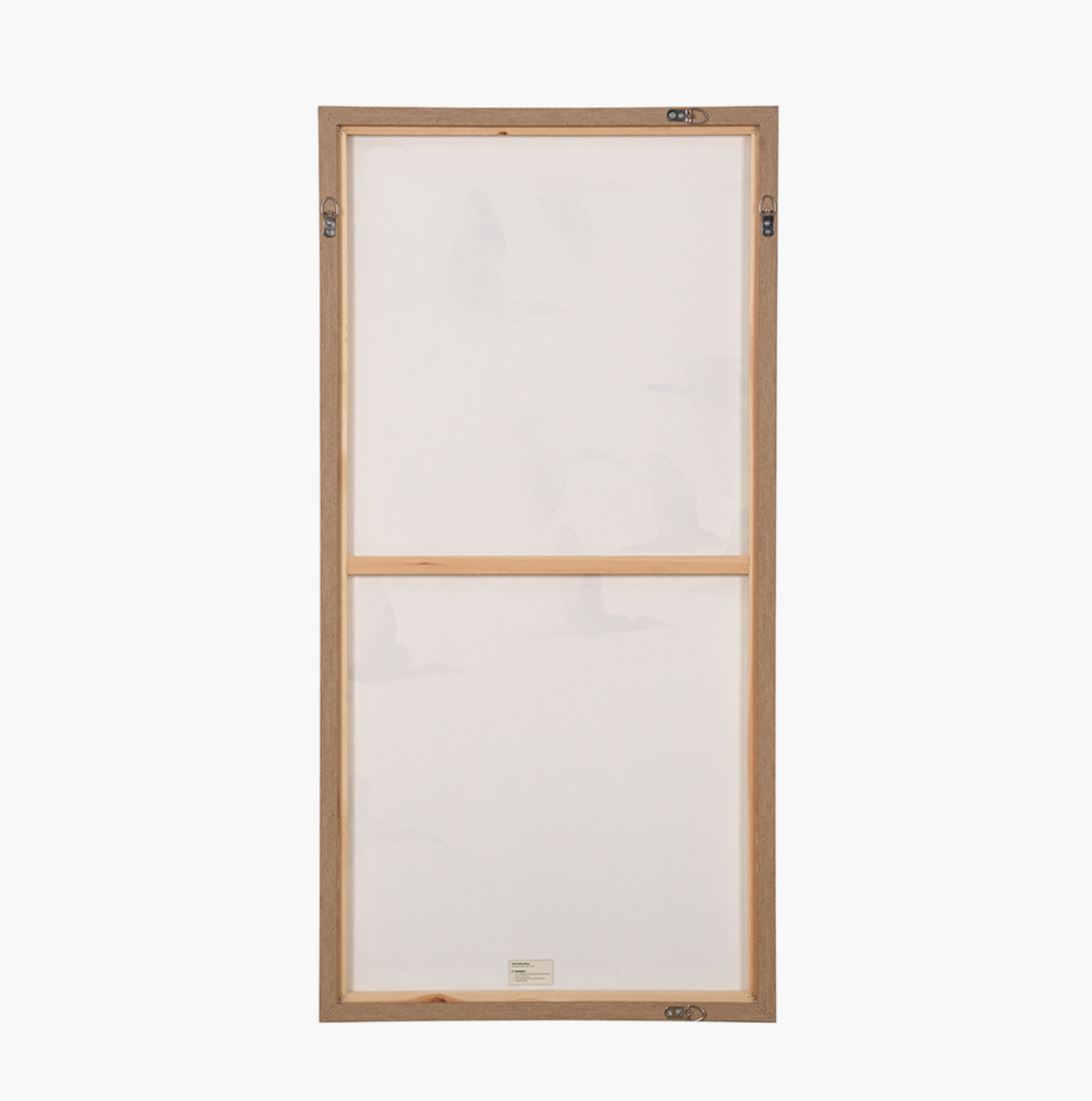 S/3 Natural and White Birds Canvases with Natural Frames