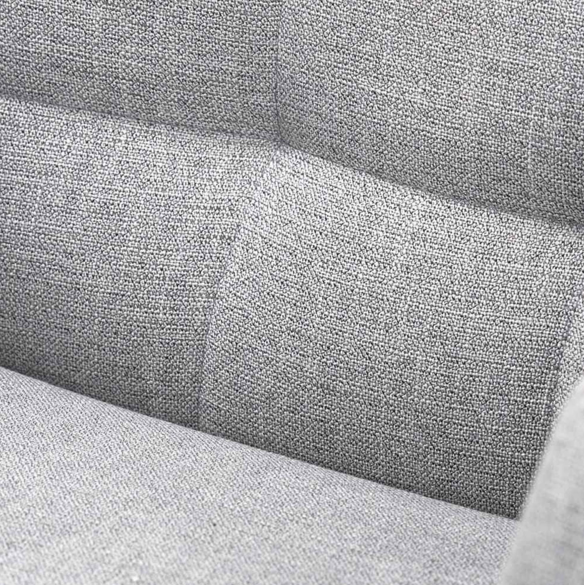 Olly Grey Linen Mix and Black Metal Carver Dining Chair