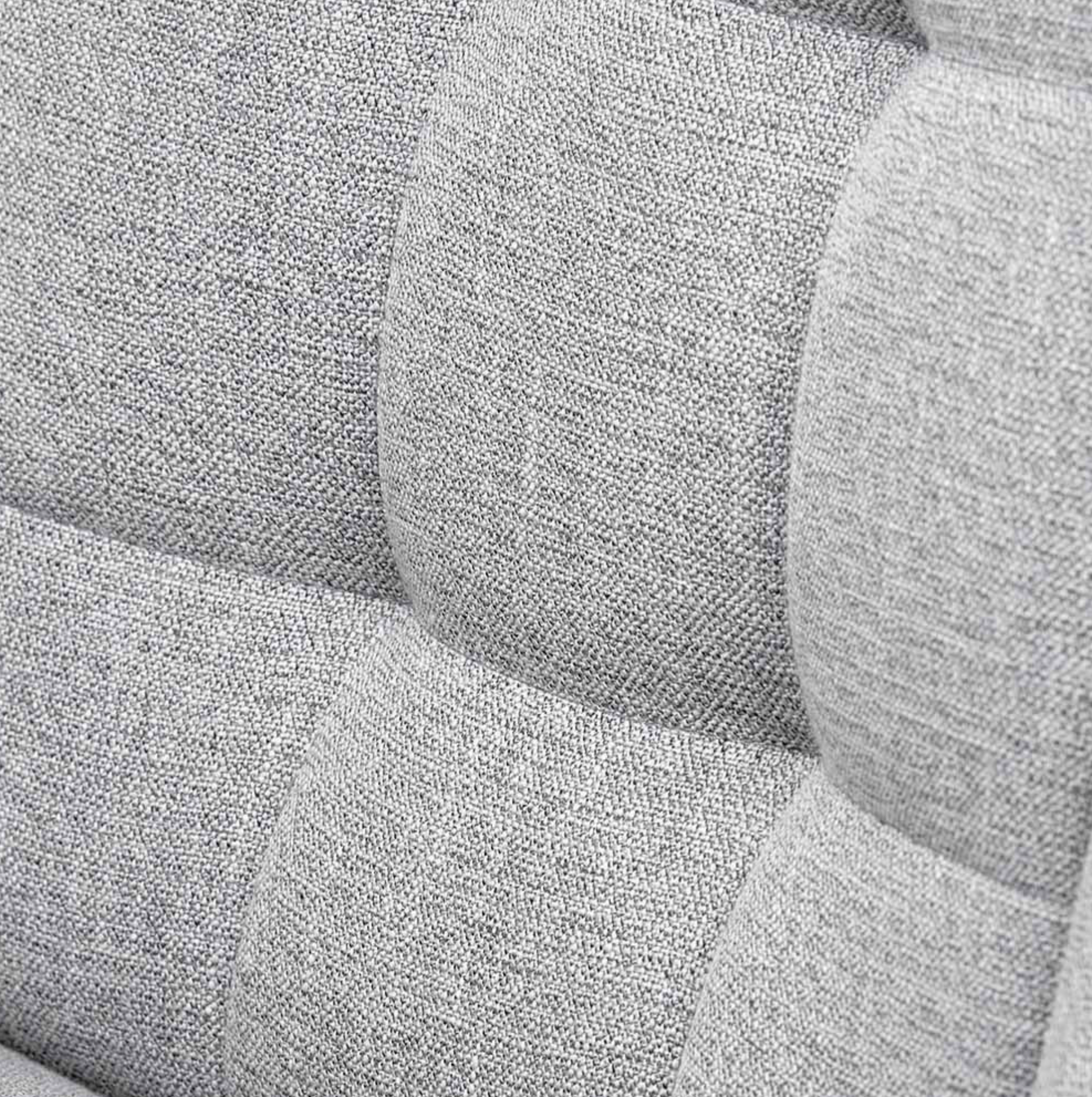 Alba Grey Linen Mix and Black Metal Dining Chair