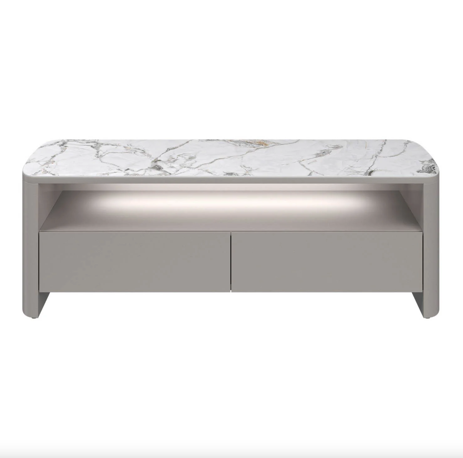 Milano TV-Unit with White Ceramic Top