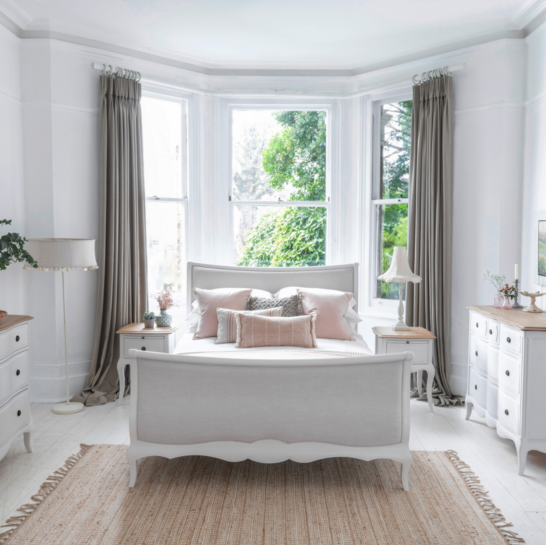 Amelie 2 Drawer wide  Bedside Chest