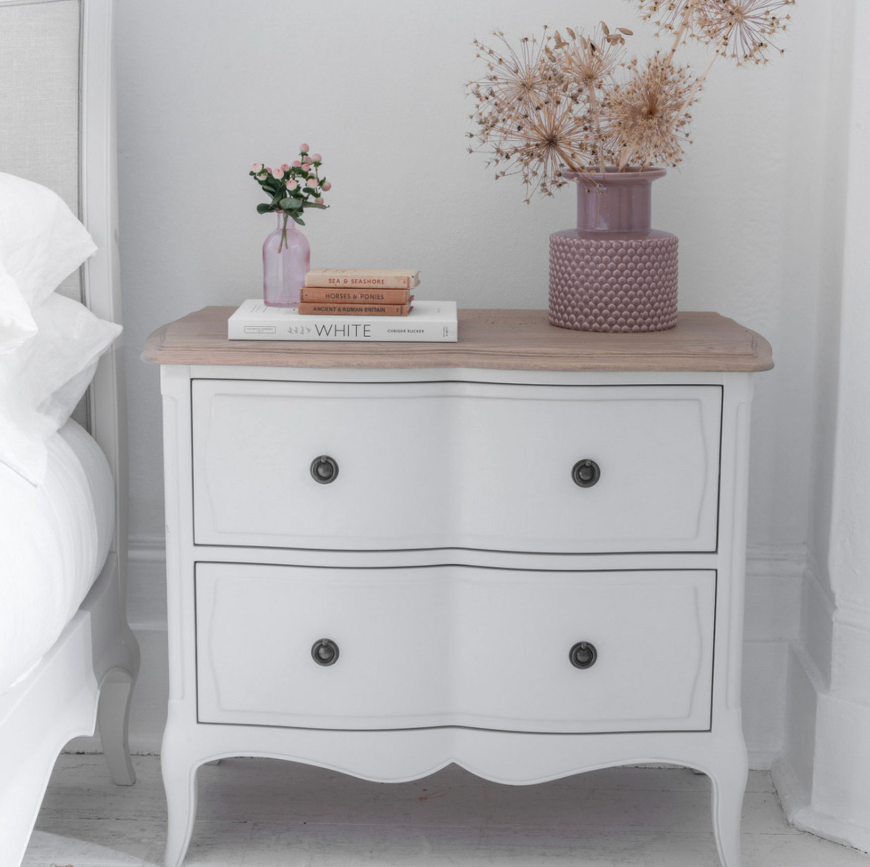Amelie 2 Drawer wide  Bedside Chest