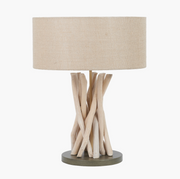 Derna Drift Wood & Natural Jute Table Lamp