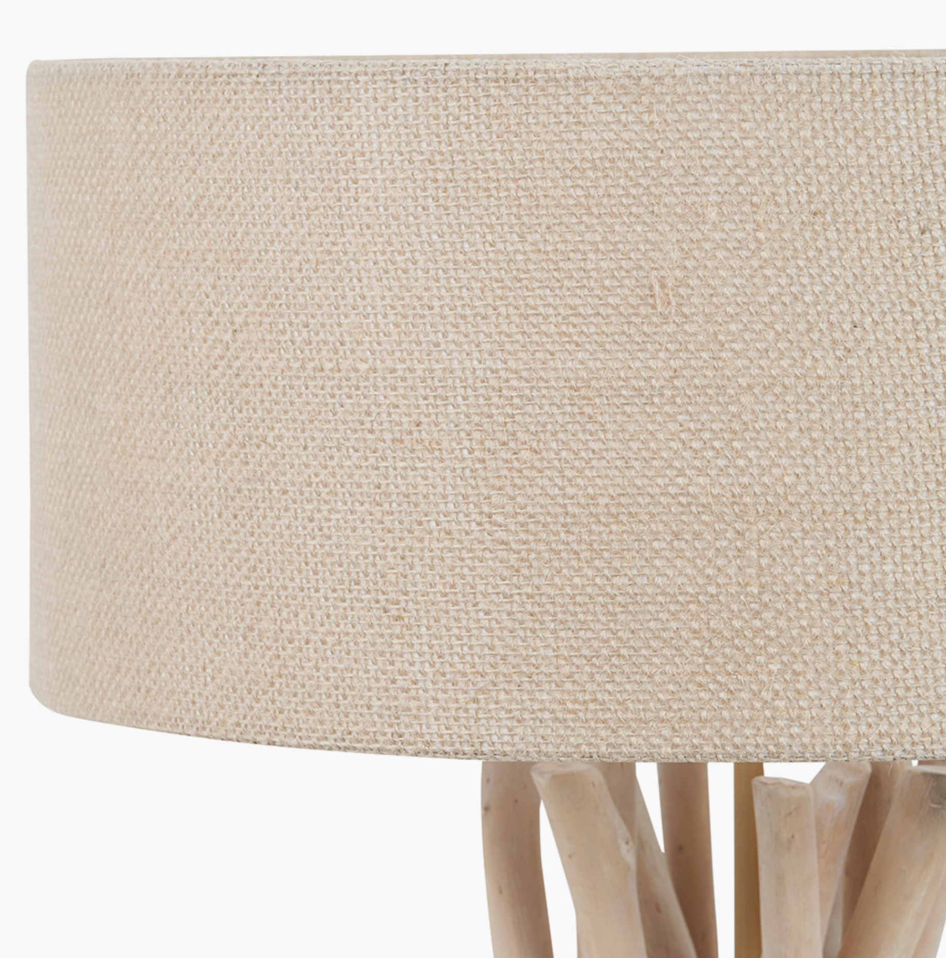 Derna Drift Wood & Natural Jute Table Lamp