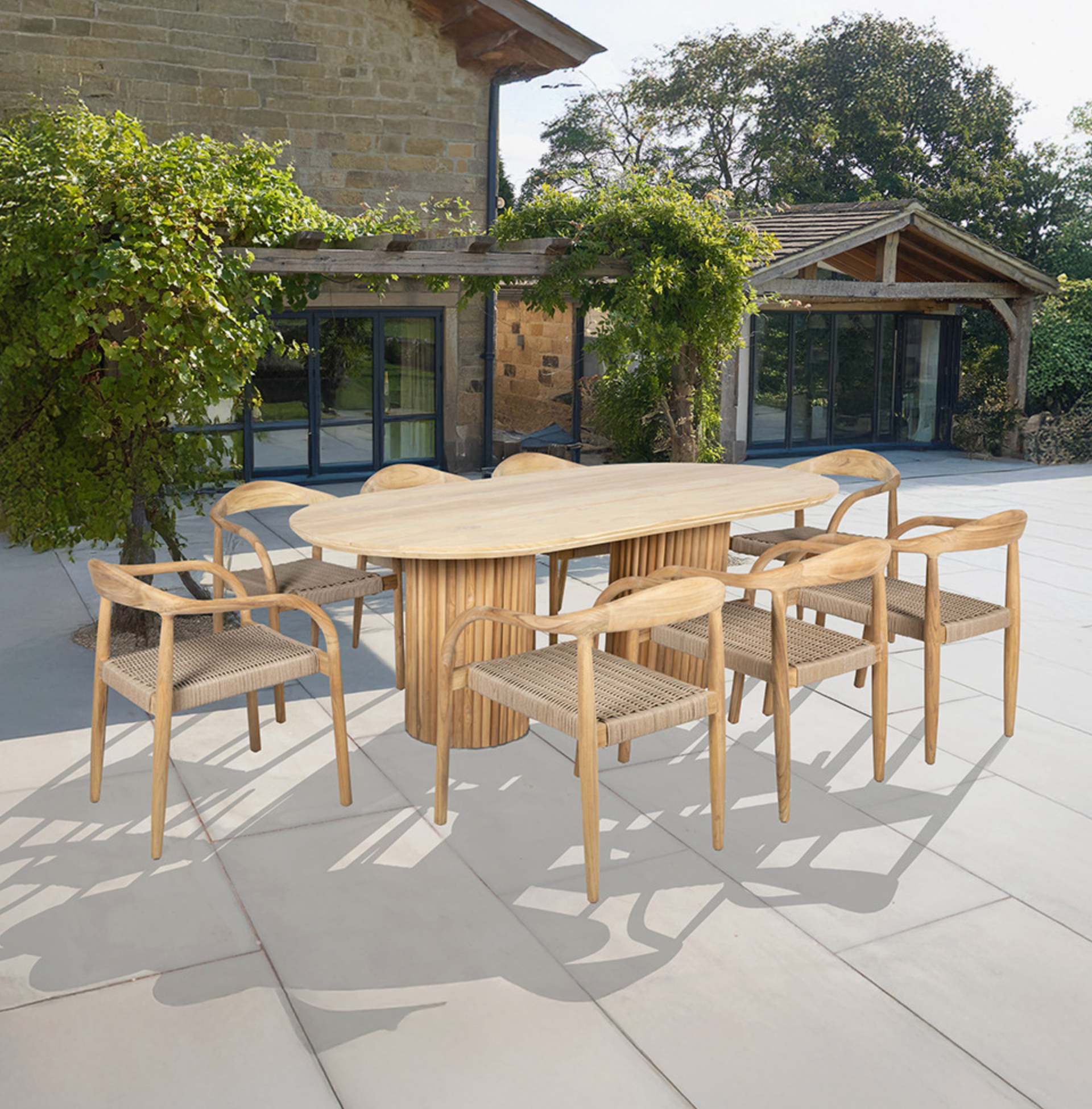 Javi Teak Outdoor Dining Set