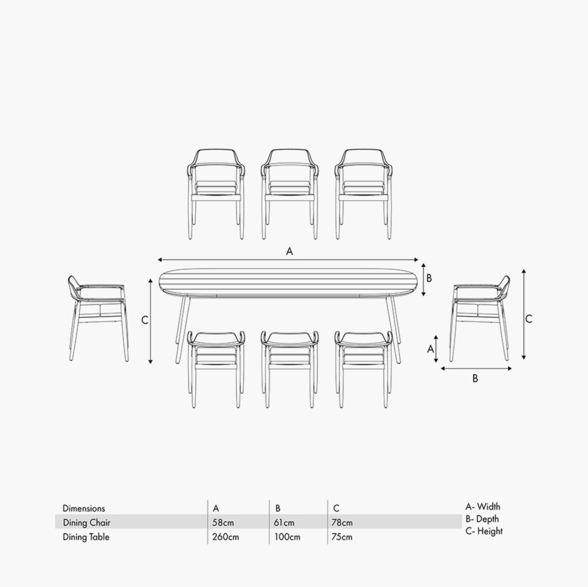 Sale Salita Outdoor 8 Seater Dining Set