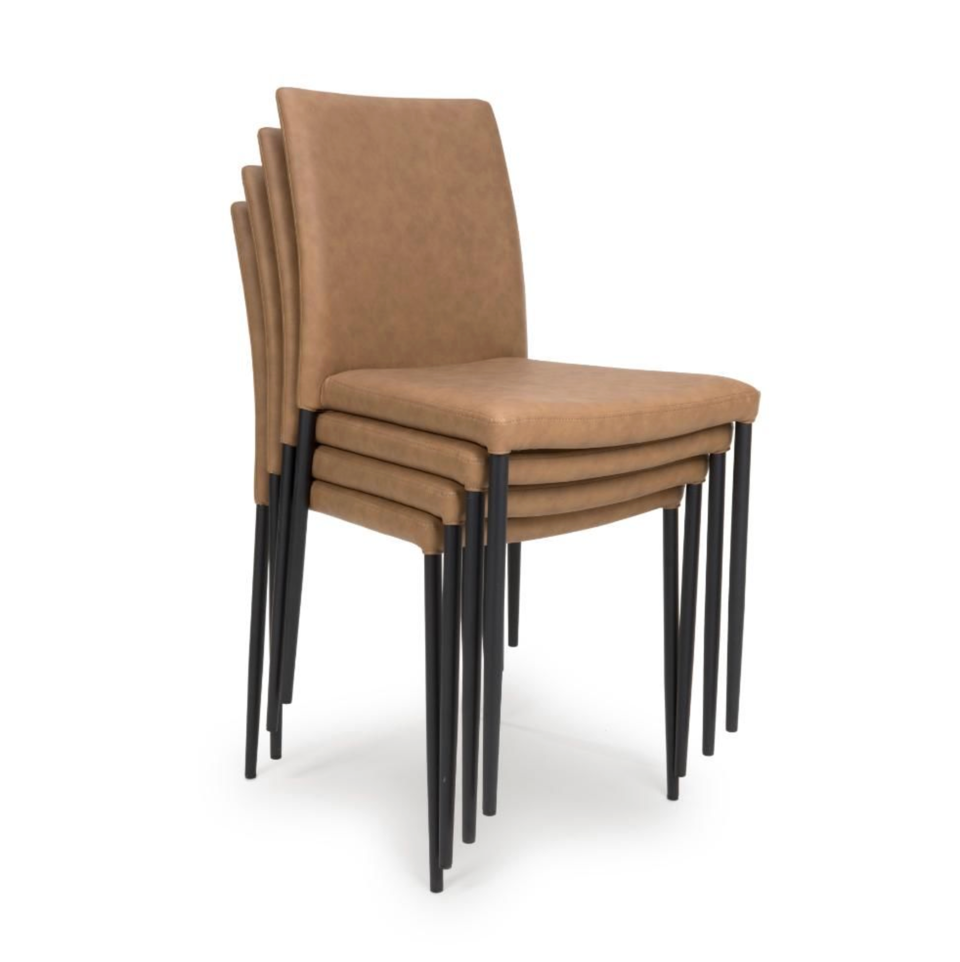 Gena Stacking Chair – Tan (sold in 4’s)
