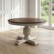 140cm Sofia Round Dining Table – Hardwick/Rustic Brown