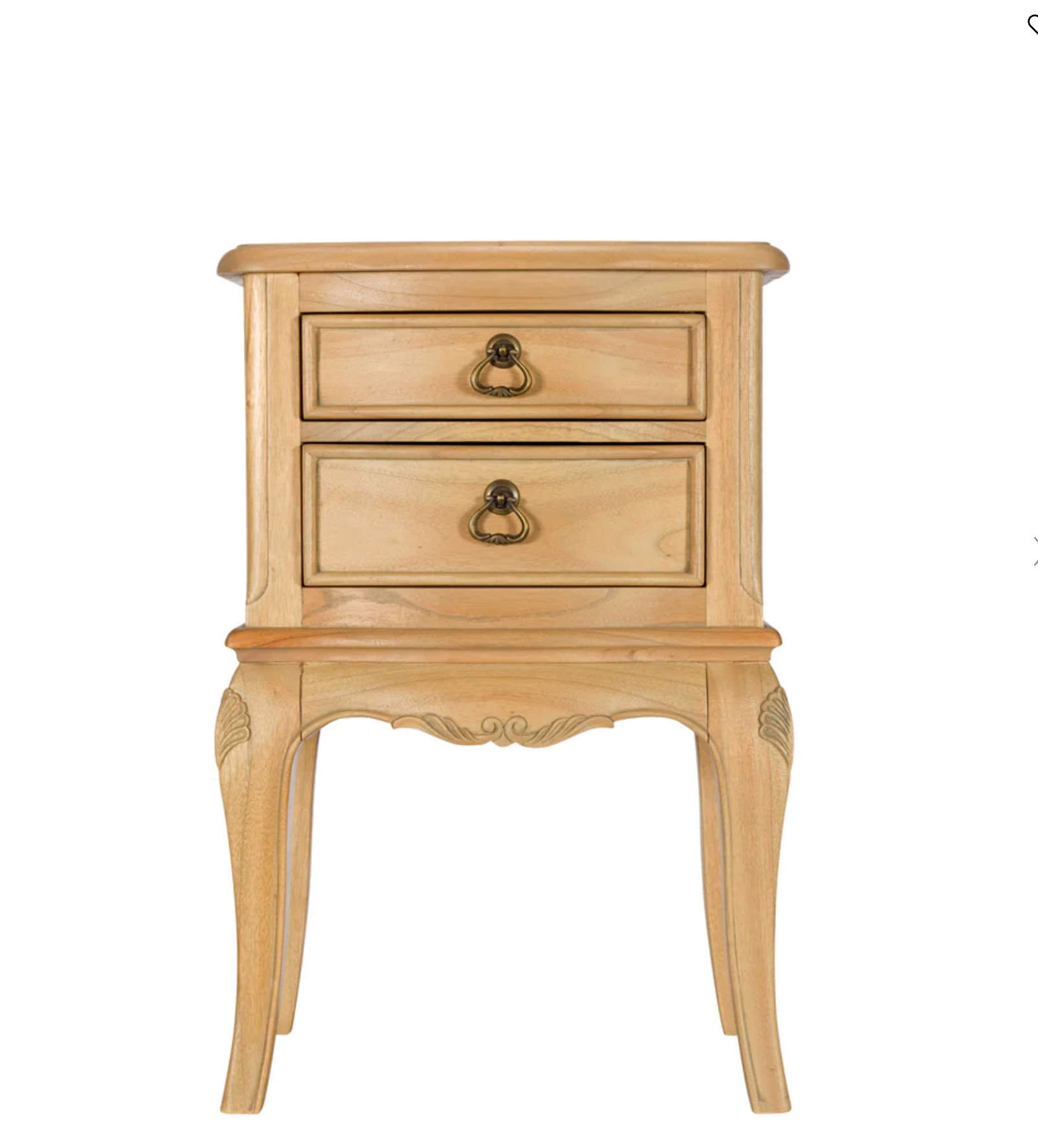 Limoges French Natural Bedside Table