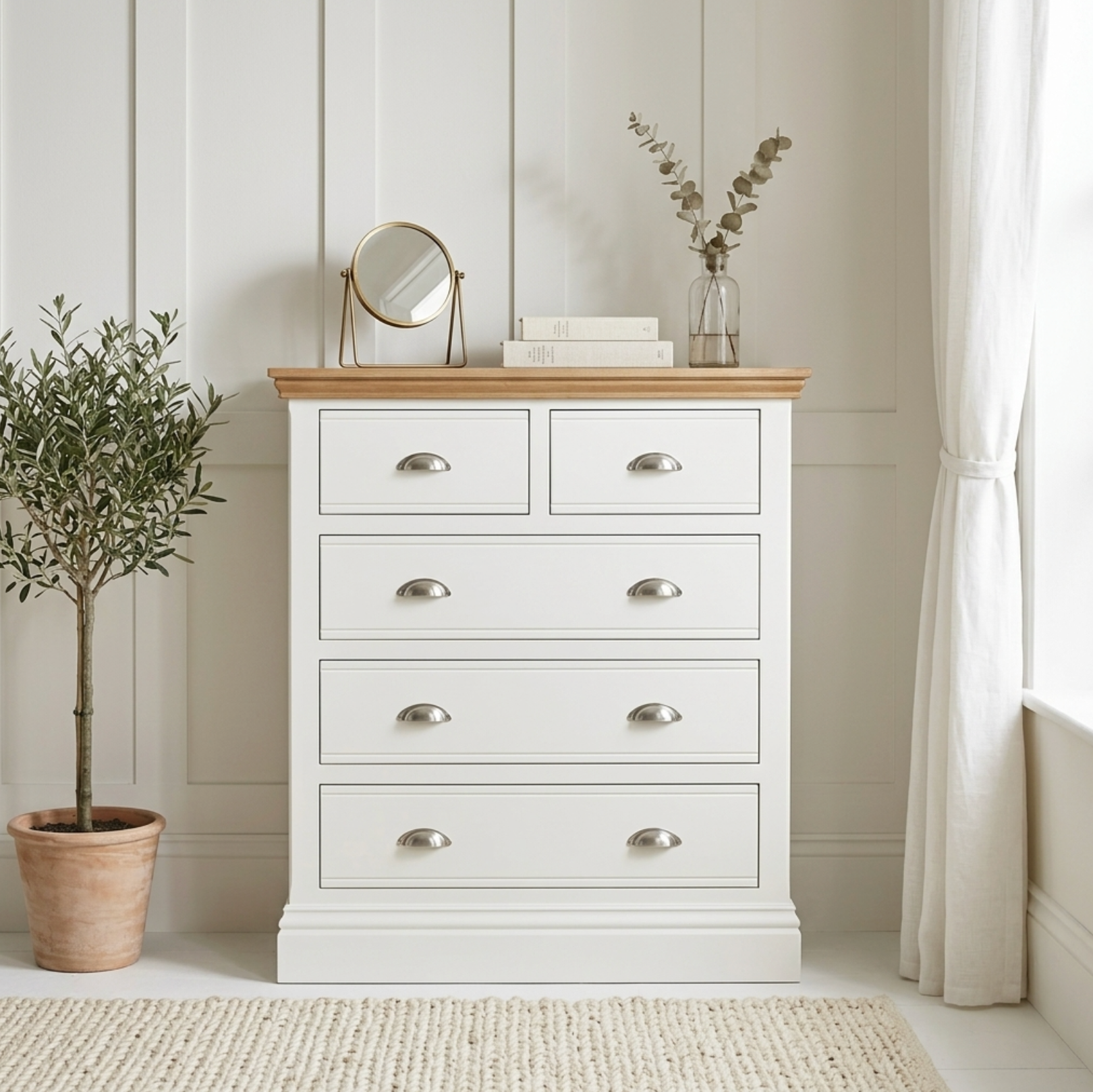 New England Painted 2/3 Chest
