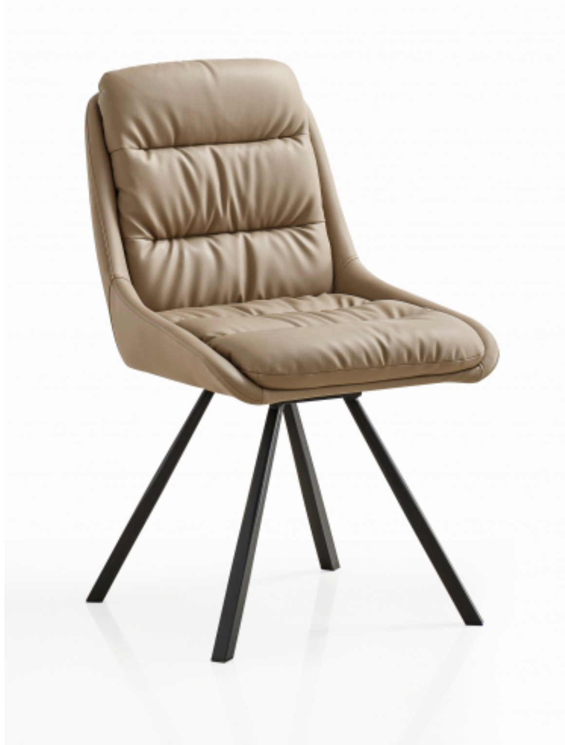 Arnhem Leather Effect Mink Dining Chair