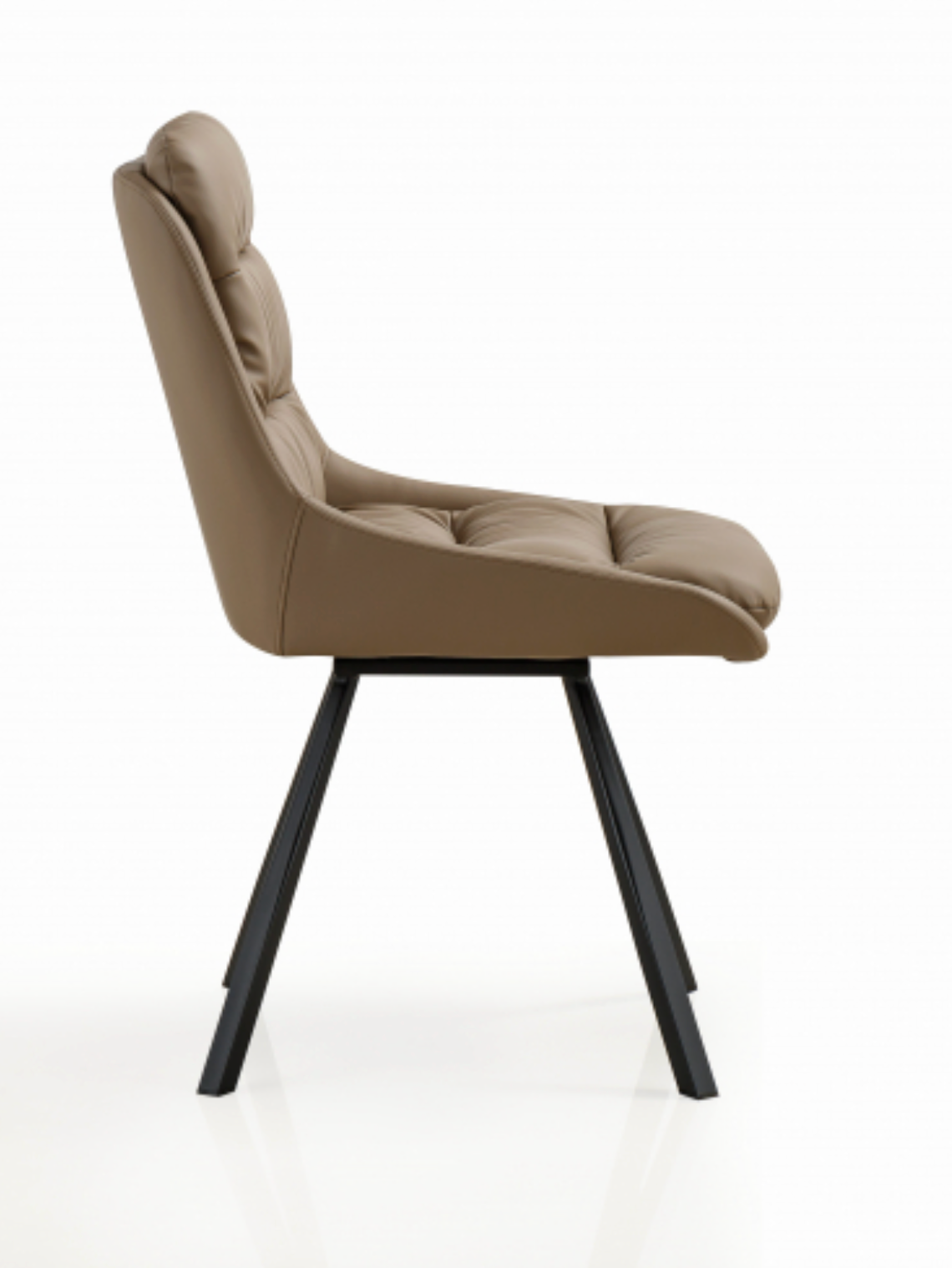Arnhem Leather Effect Mink Dining Chair