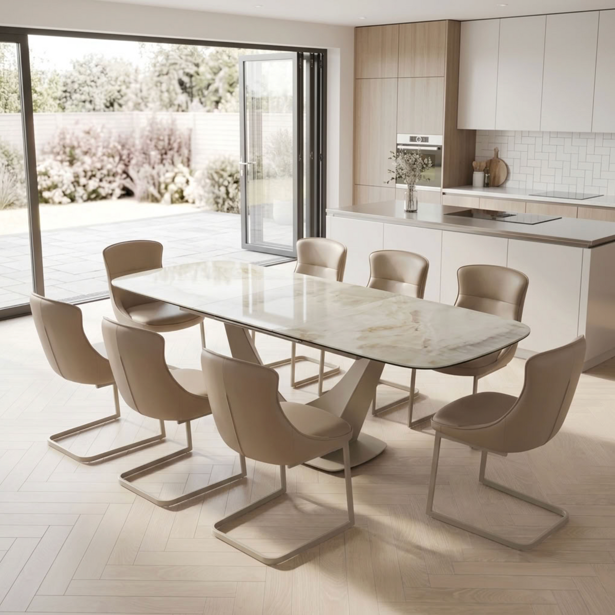 Viano Pearl Extending Dining Table