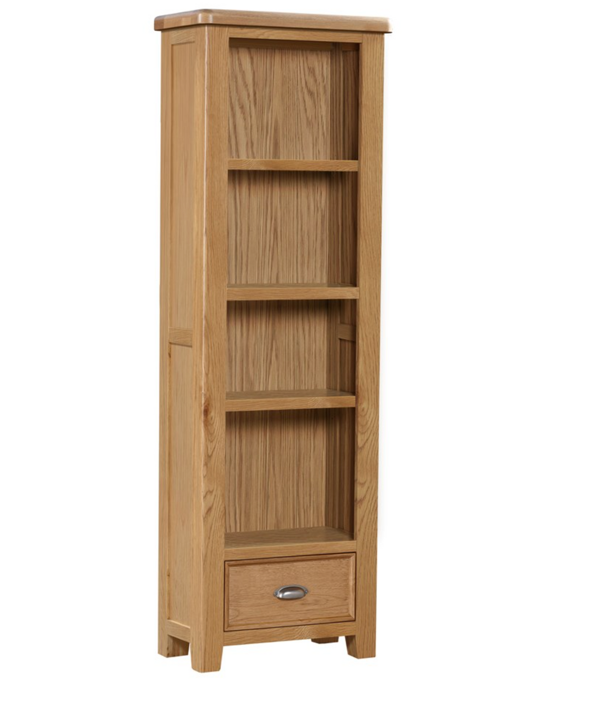 Kingsbury Oak Tall Narrow Bookcase