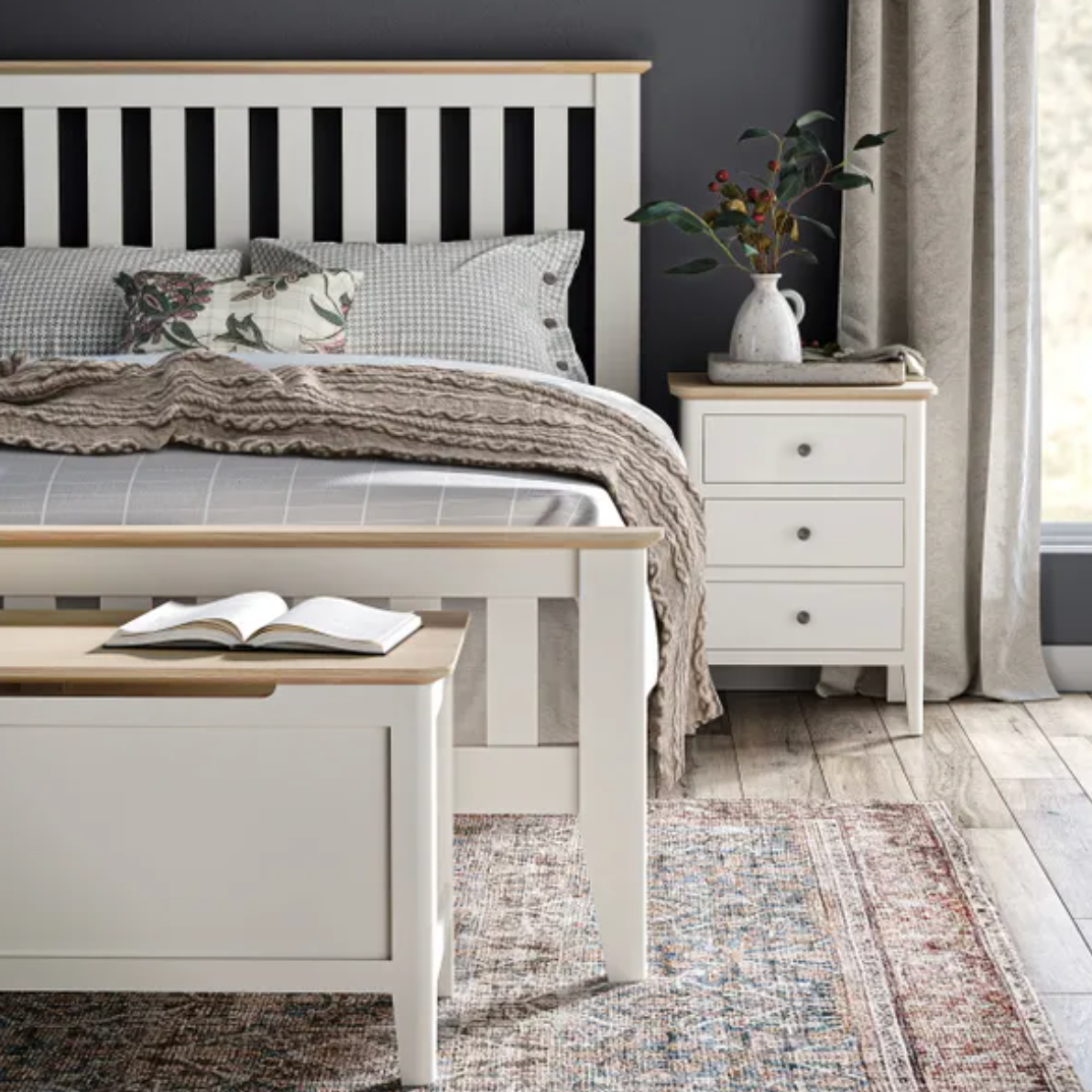 Marlow 3 Drawer Bedside