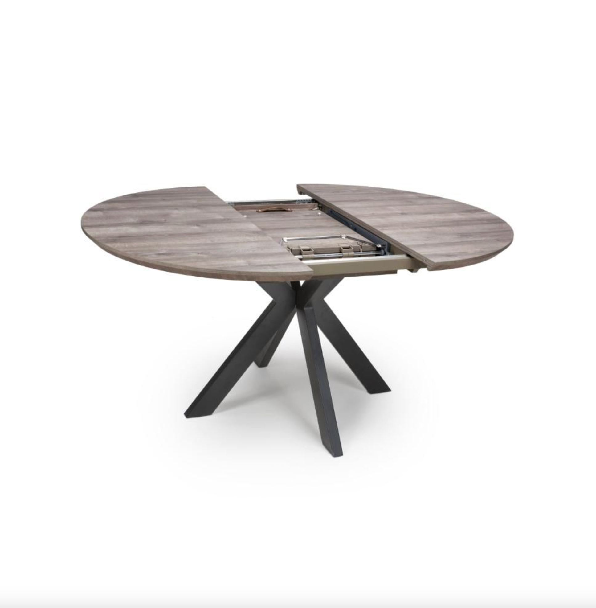 MANHATTAN  EXTENDING ROUND DINING TABLE With Smart tops (Grey)