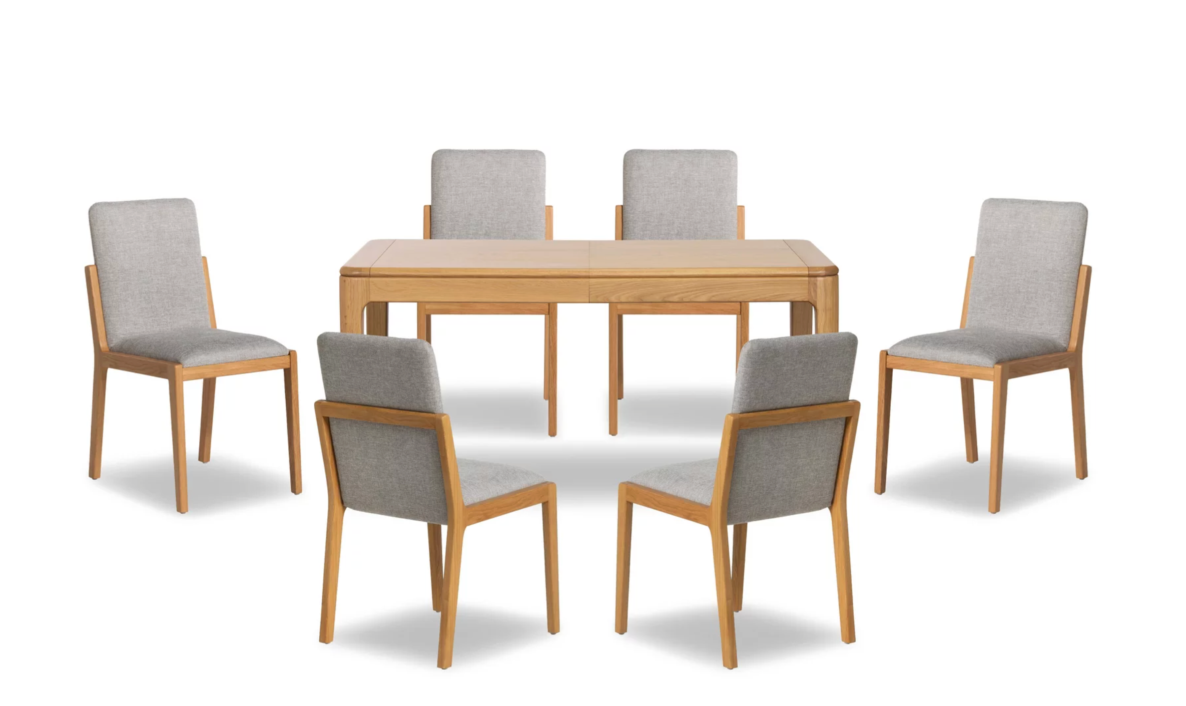G-PLAN MADDISON 160CM-210CM EXTENDING DINING TABLE & Maddson chairs Option 2