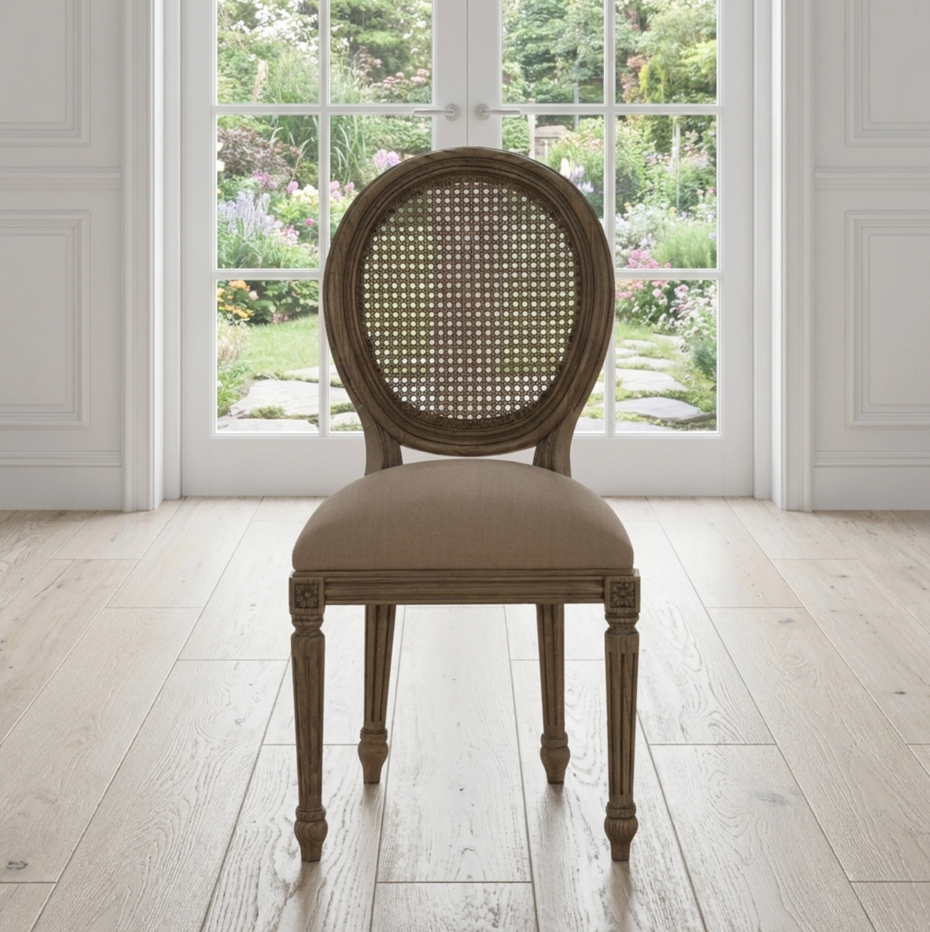 140cm Sofia Round Dining Table – Hardwick/Rustic Brown