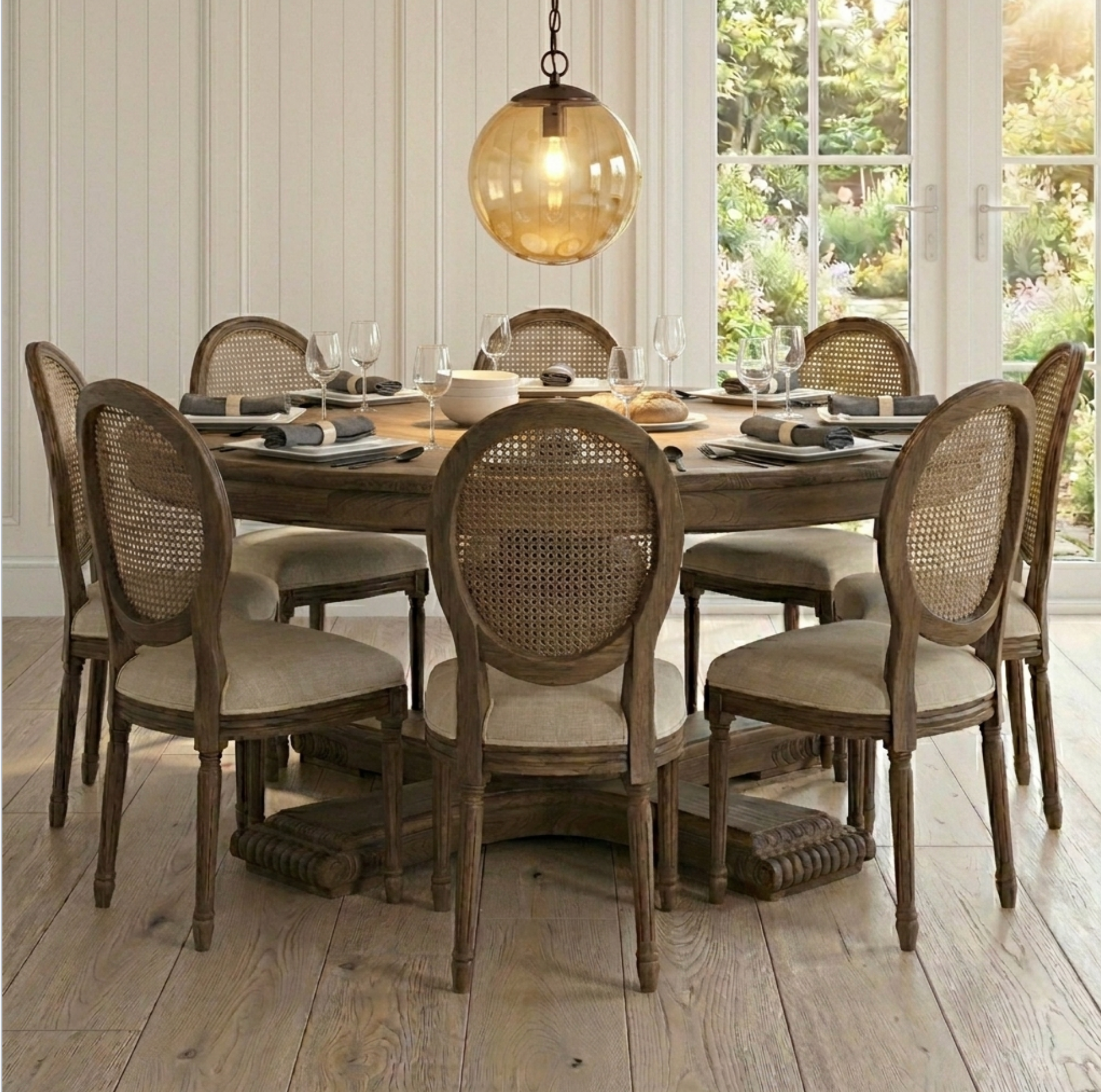 180cm Sofia Round Dining Table