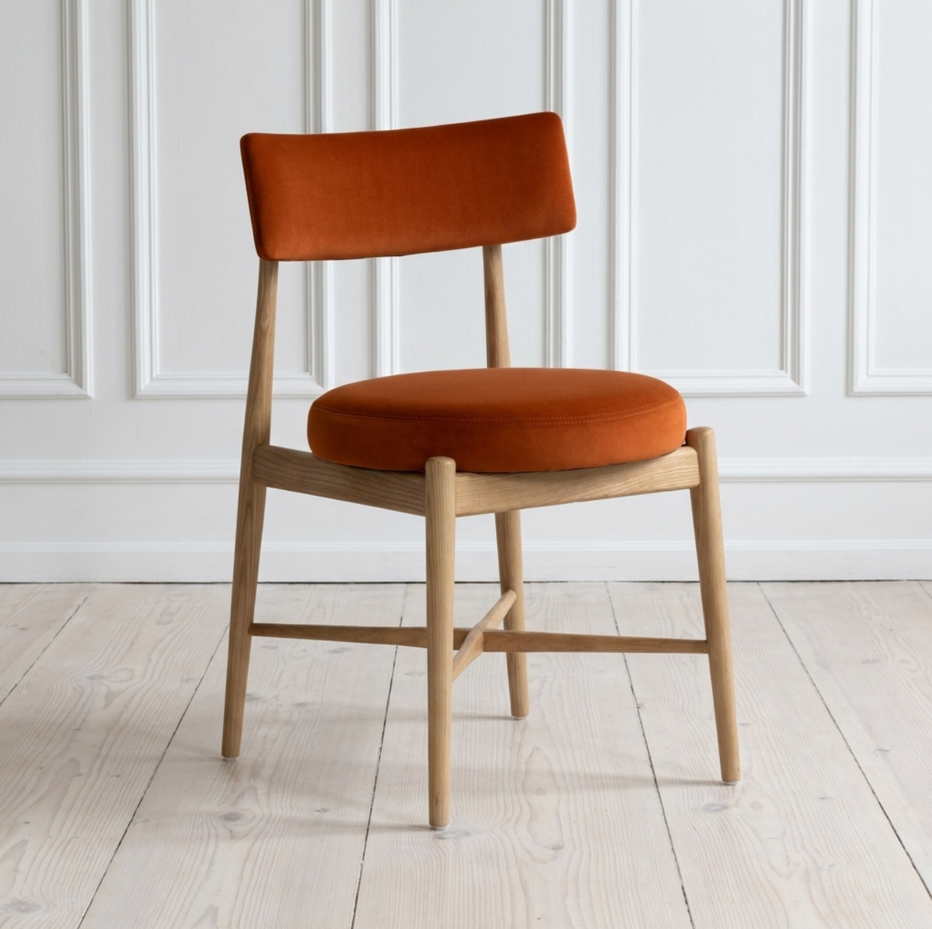 Set of 4 G-PLAN G Plan Flora Dining Chair Burnt orange