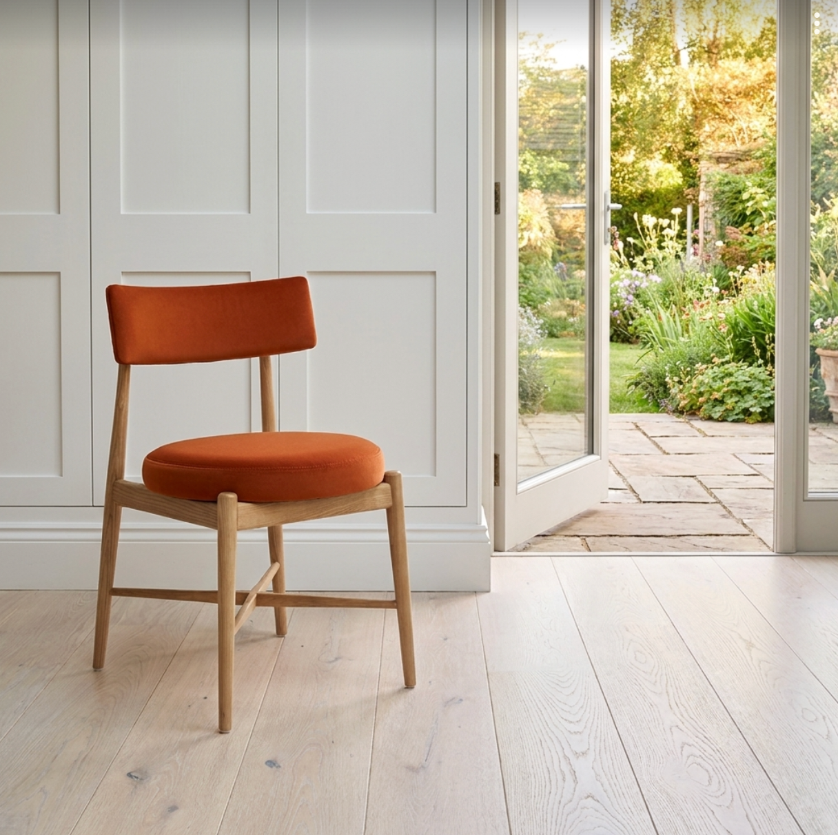 G Plan Flora Dining Chair Burnt orange