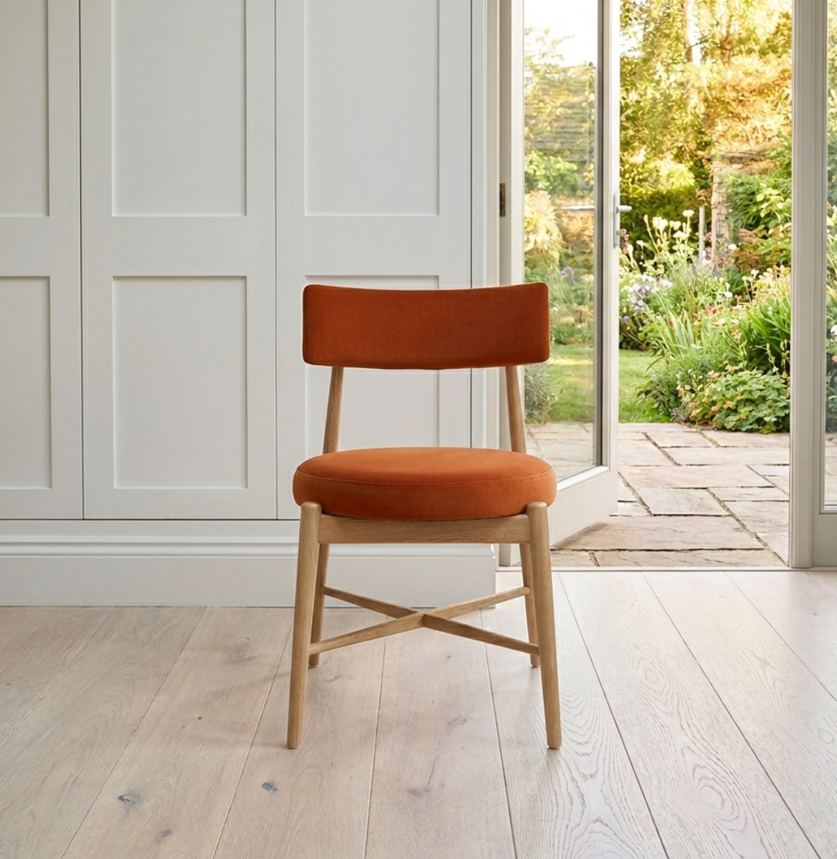G Plan Flora Dining Chair Burnt orange