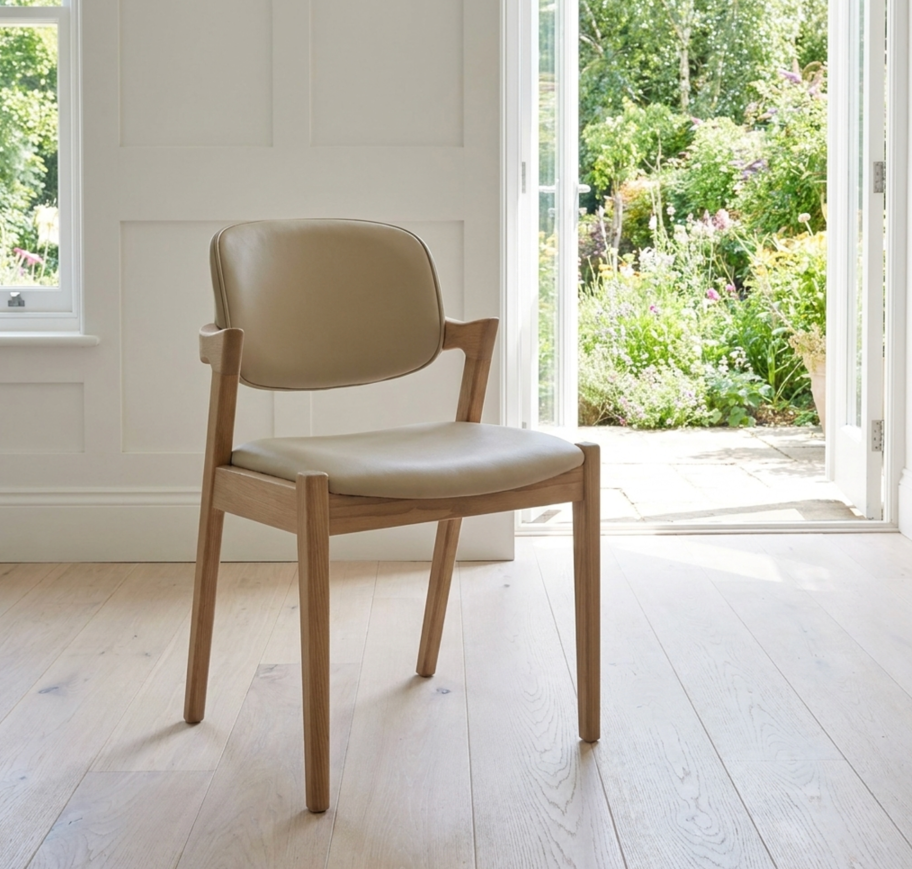 Mila Beige PU Dining Chair !New!