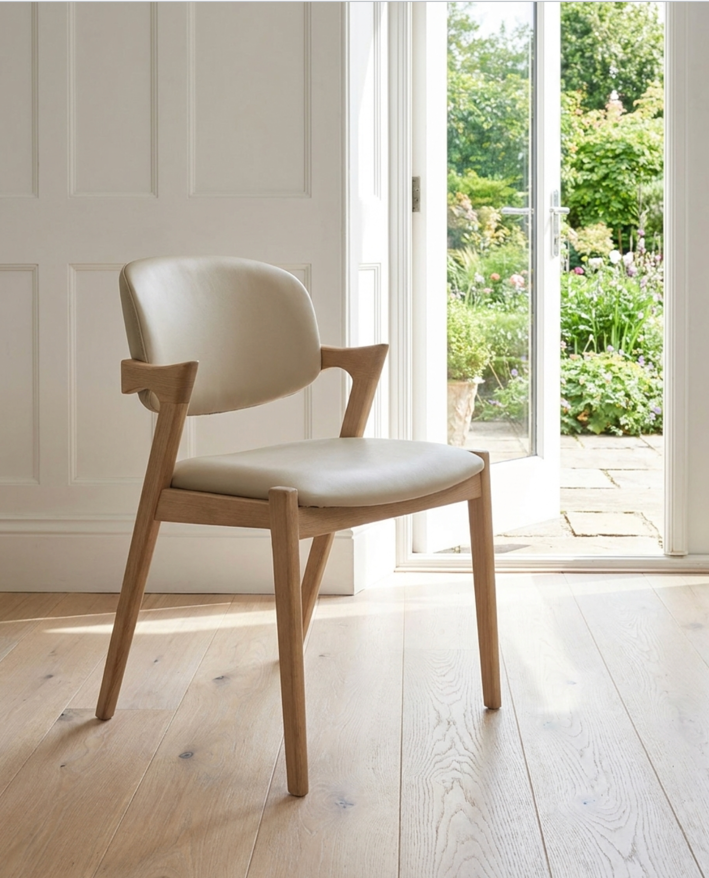 Mila Beige PU Dining Chair !New!