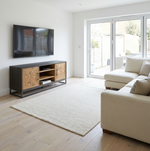 Indus Rustic Oak & Peppercorn Entertainment Unit