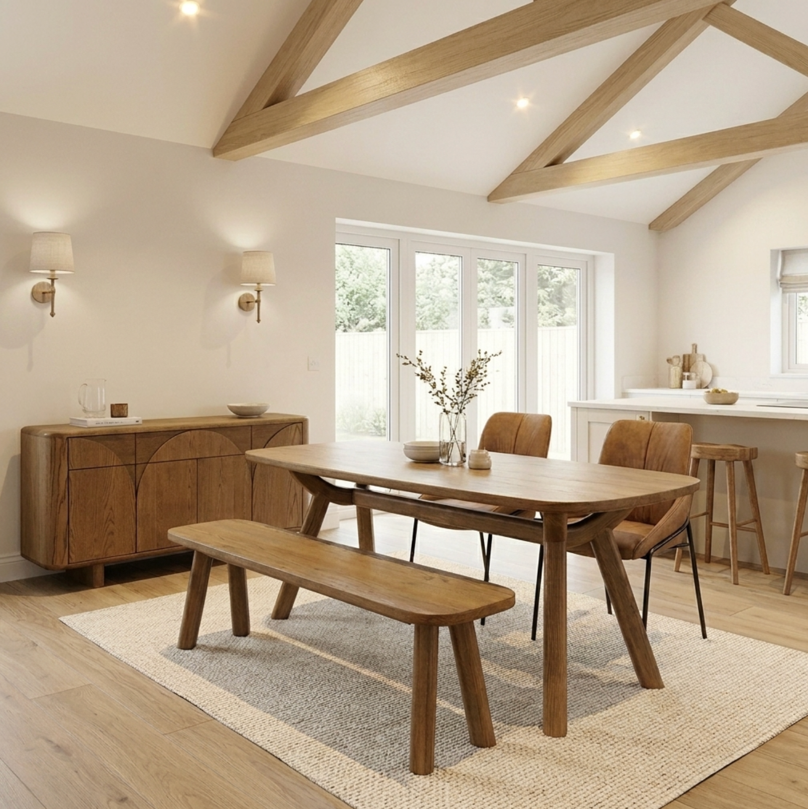 Austin Warm Oak 180cm Dining Bench