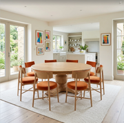 The new 180cm Sofia Round Dining Tables ! Best seller new light oak cololur