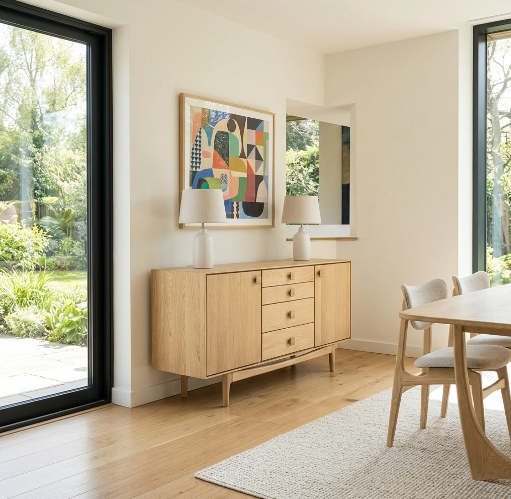 G Plan Larsen Oak Wide Sideboard !New for Summer!