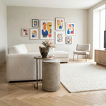 Belvedere Aged Gold Nesting Side Table