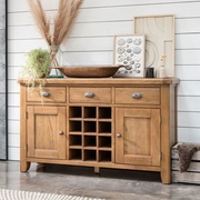 Tewkesbury Smoked Oak Wide Sideboard