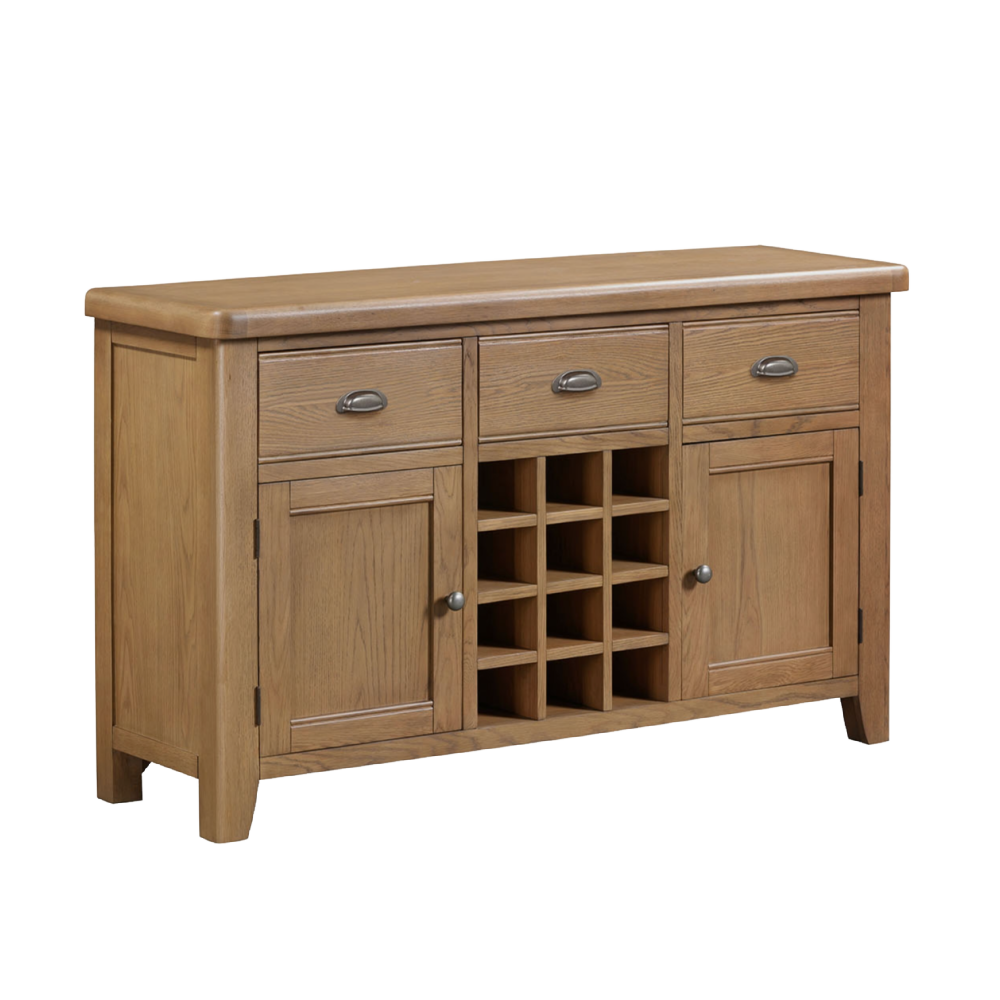 Tewkesbury Smoked Oak Wide Sideboard