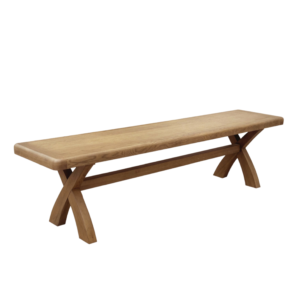 Tewkesbury Smoked Oak 200cm Dining Bench