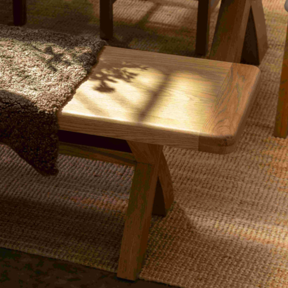 Tewkesbury Smoked Oak 200cm Dining Bench