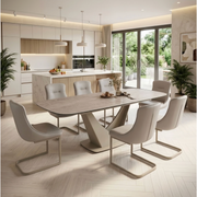 Viano Mocha Extendable Dining Table