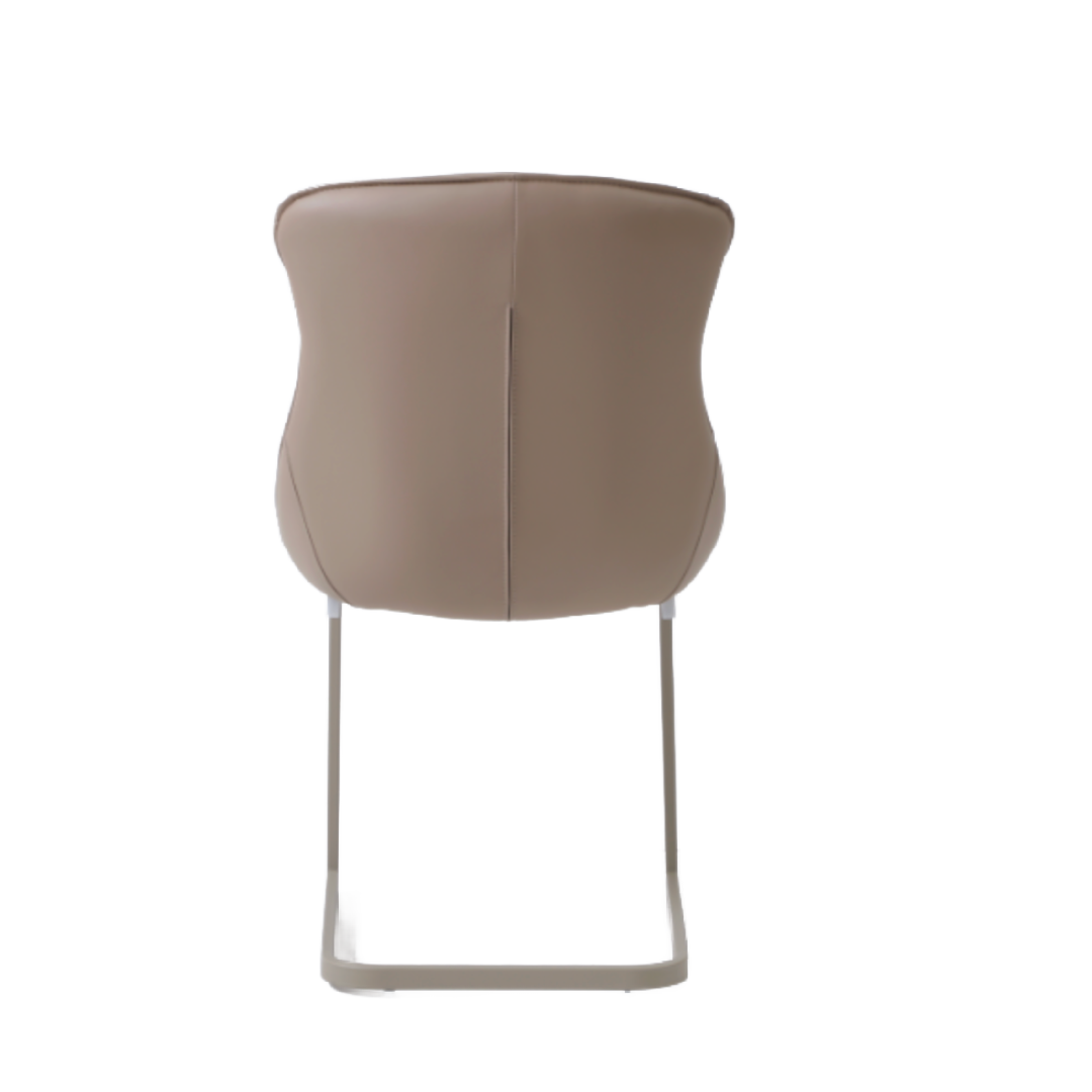 Viano Cappuccino faux leather Chair