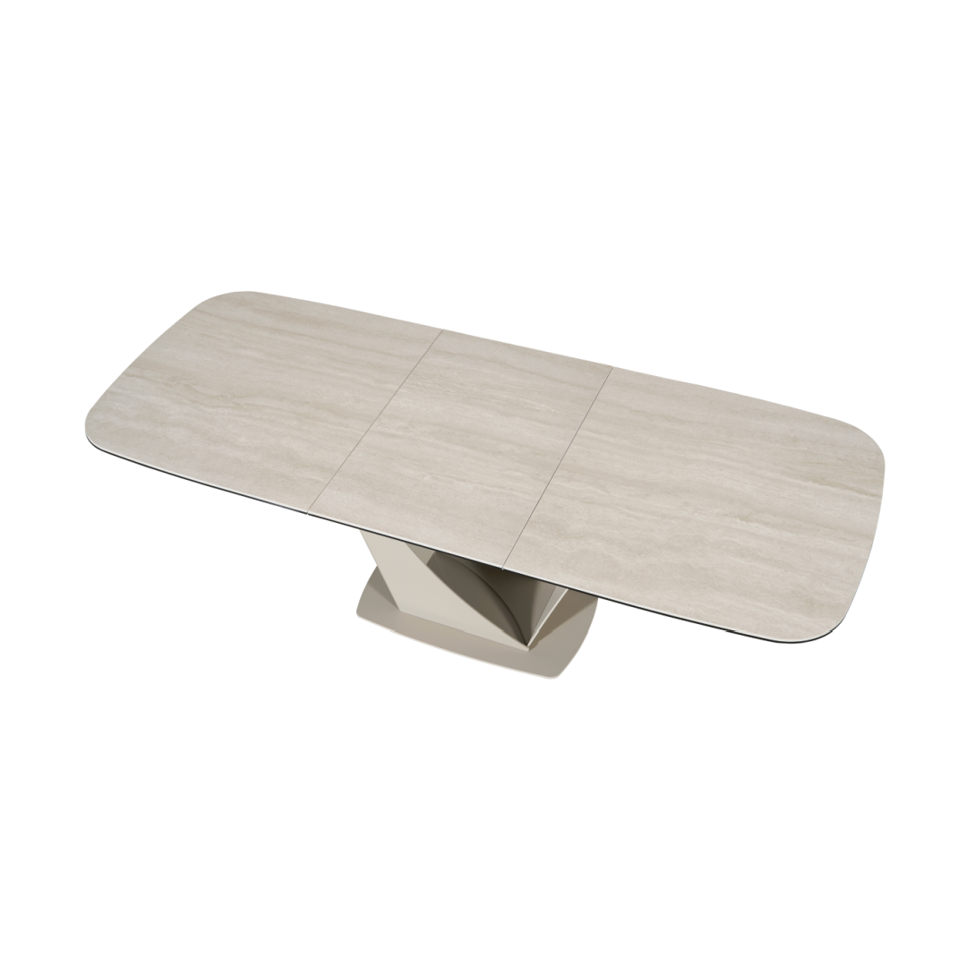 Viano Travertine Extendable Dining Table
