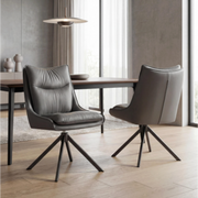 Vogue Leather Effect Grey Dining Chair