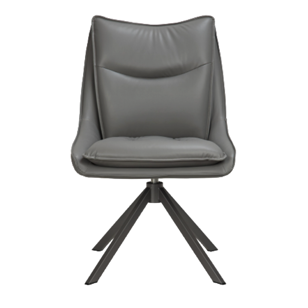 Vogue Leather Effect Grey Dining Chair