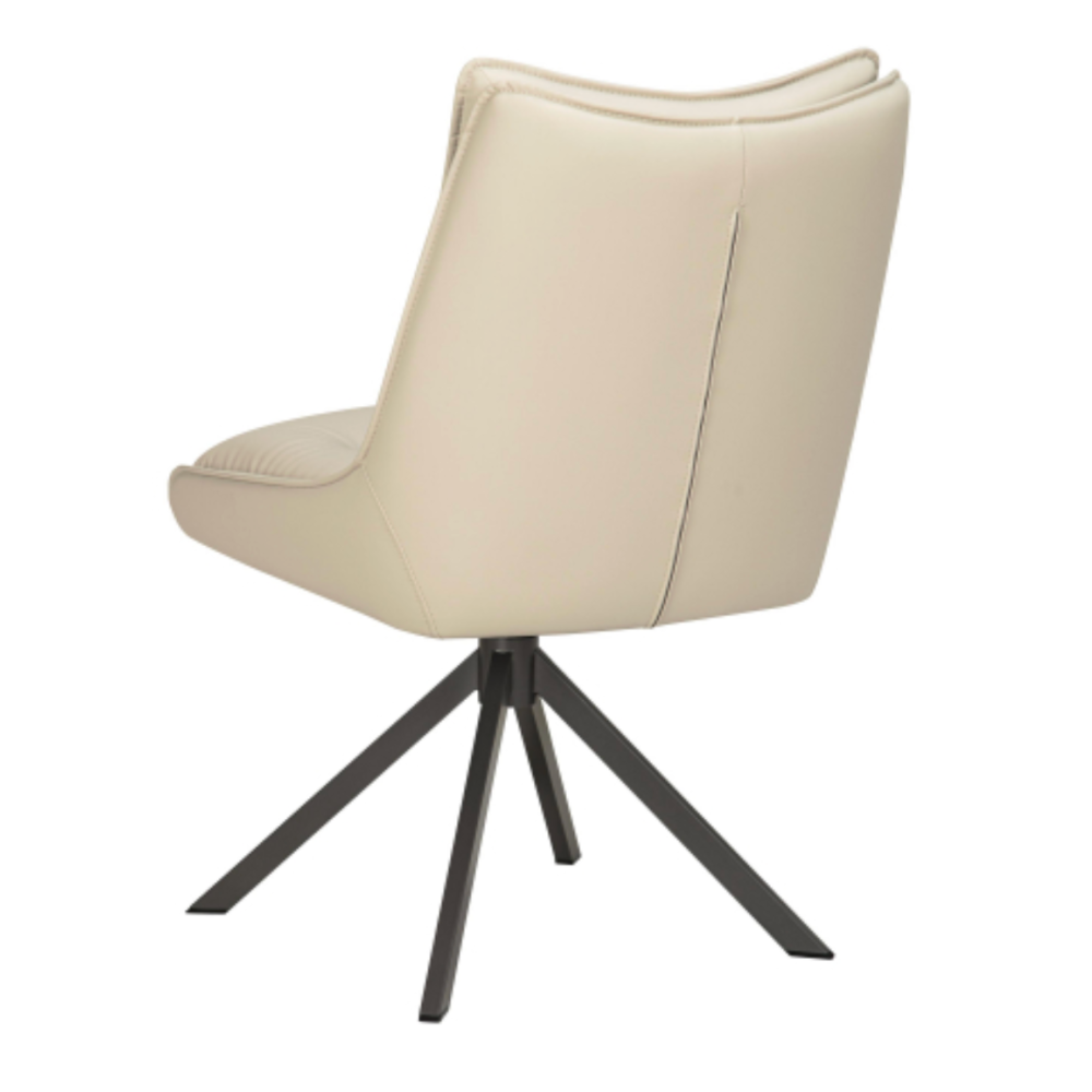 Vogue Leather Effect Stone Dining Chair