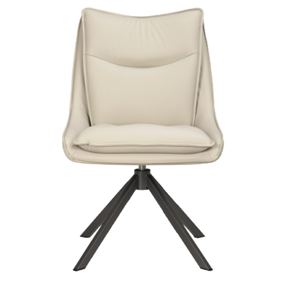 Vogue Leather Effect Stone Dining Chair