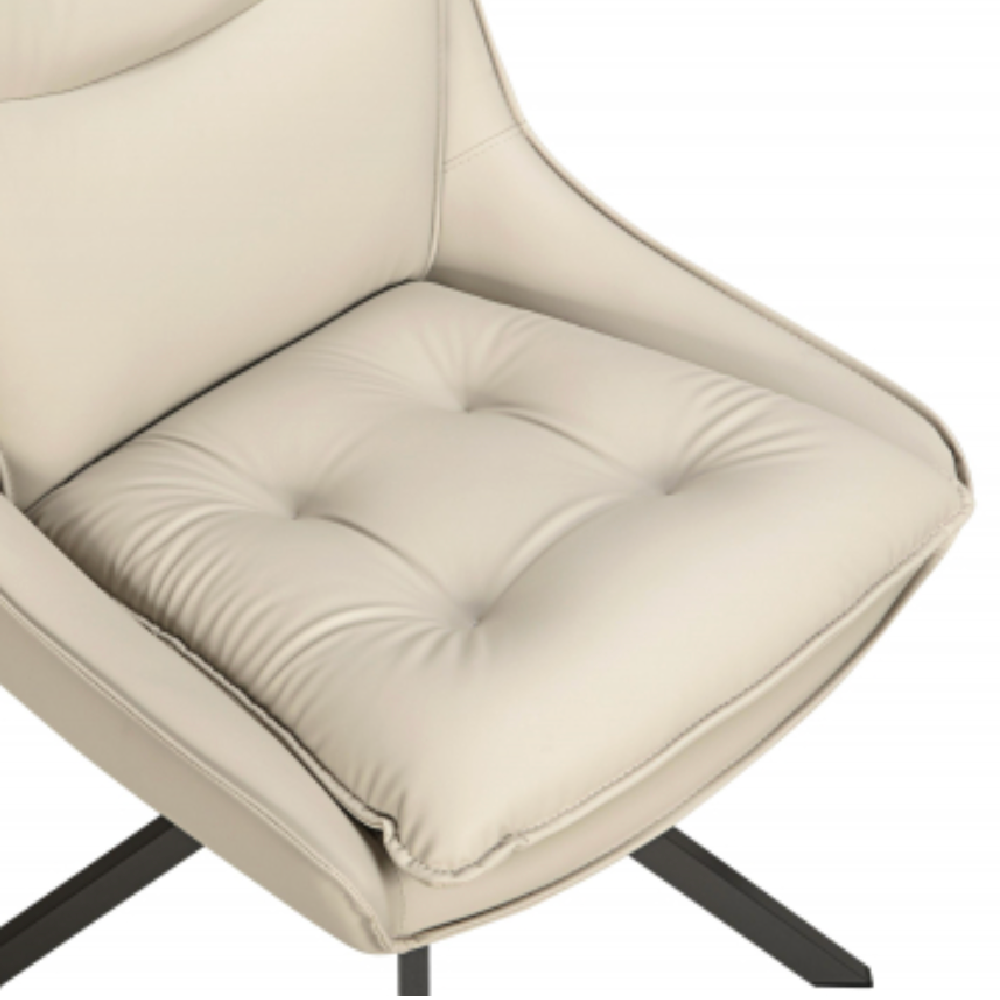 Vogue Leather Effect Stone Dining Chair