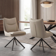 Vogue Leather Effect Stone Dining Chair