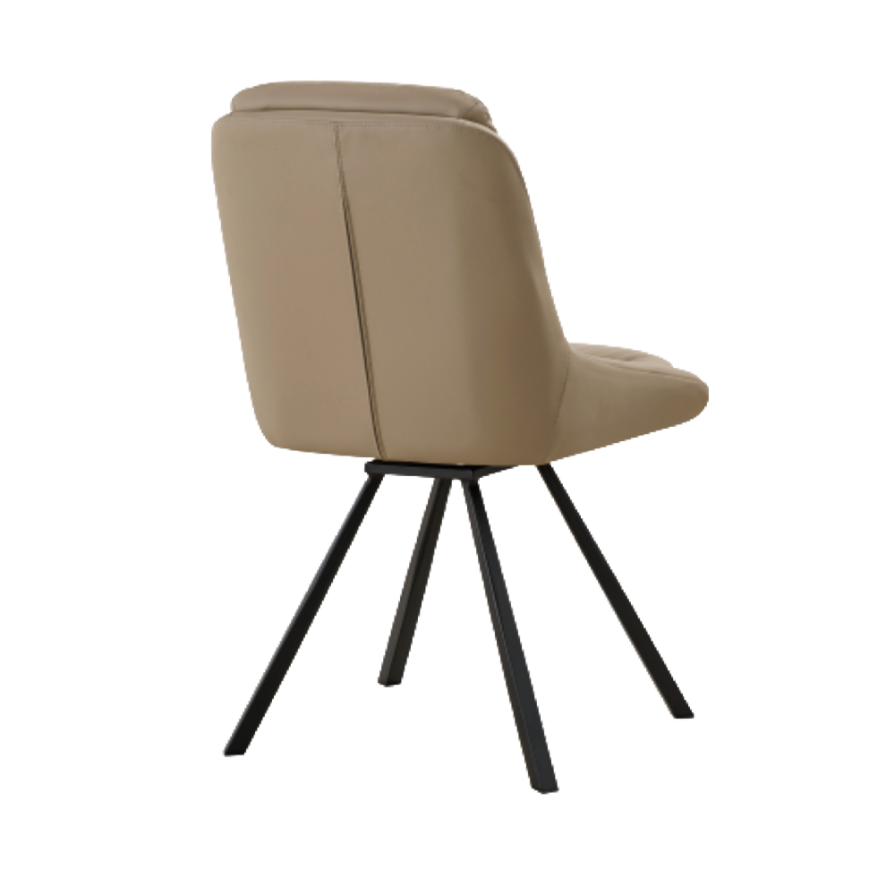 Arnhem Leather Effect Cream Dining Chair
